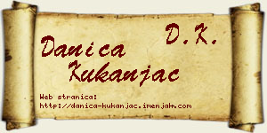 Danica Kukanjac vizit kartica